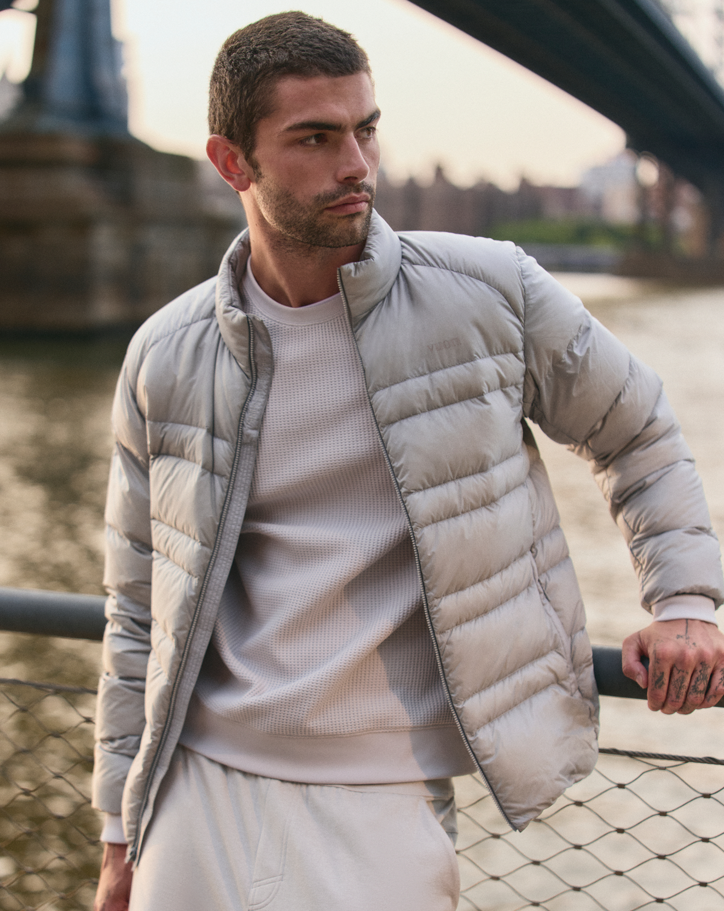 man wearing vuori clothing