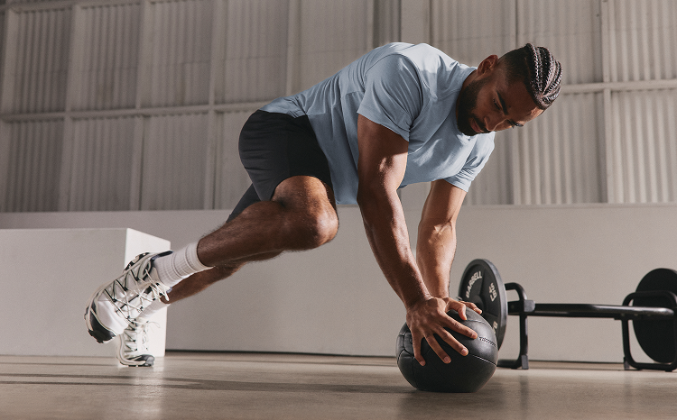 man wearing strato tech tee