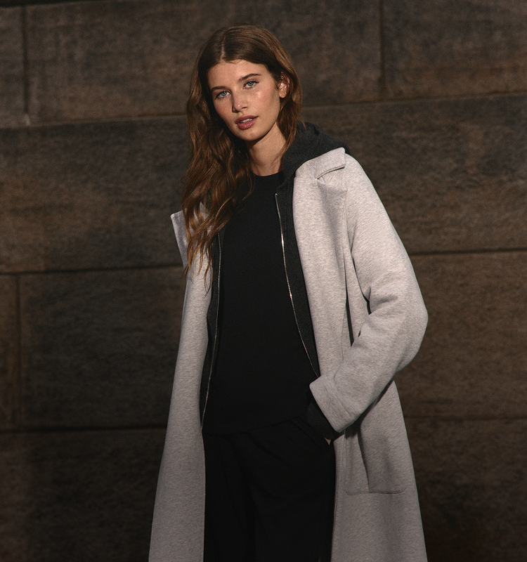 woman wearing vuori clothing