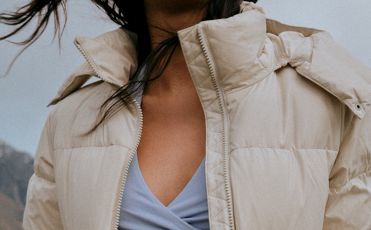 woman wearing vuori outerwear