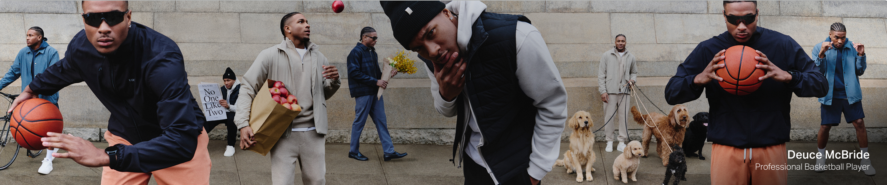 Deuce McBride in vuori clothing