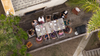 B4BC aerial shot of women gathered around a dining table