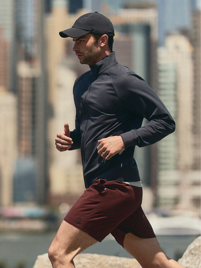 man wearing the vuori elevate kore short