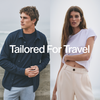 man and woman in vuori clothing