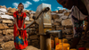 child pumping clean water