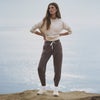 woman wearing vuori dreamknit