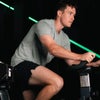 zac walker on spin bike