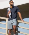 man wearing meta short