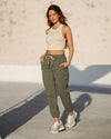 woman in scout jogger