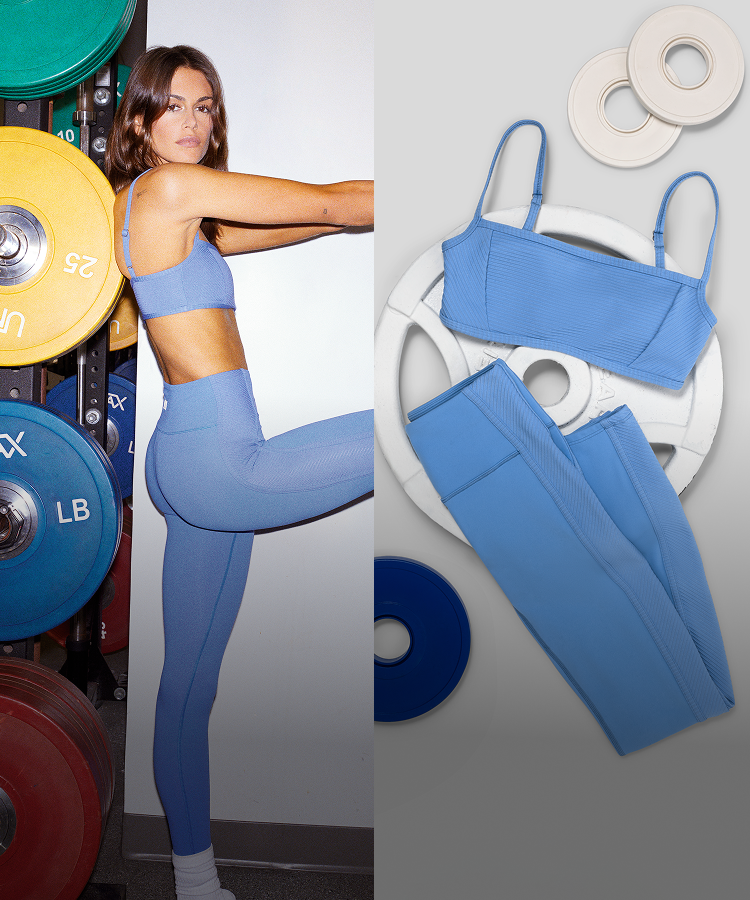 kaia gerber wearing vuori skyline