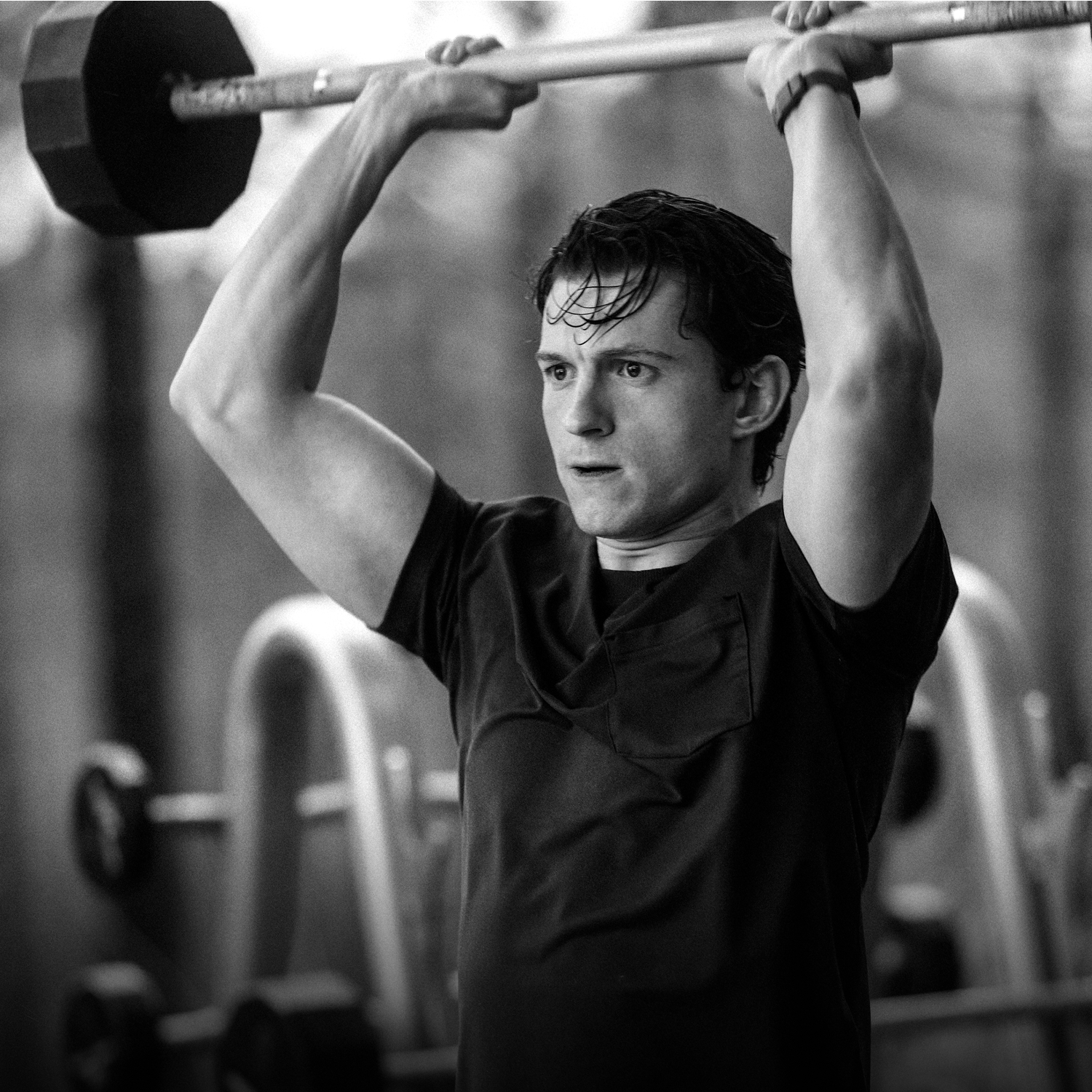 Tom Holland training in the Vuori HardKore Short