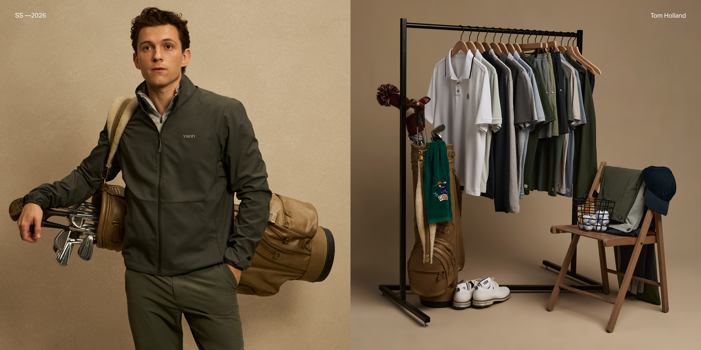 tom holland wearing vuori clothing