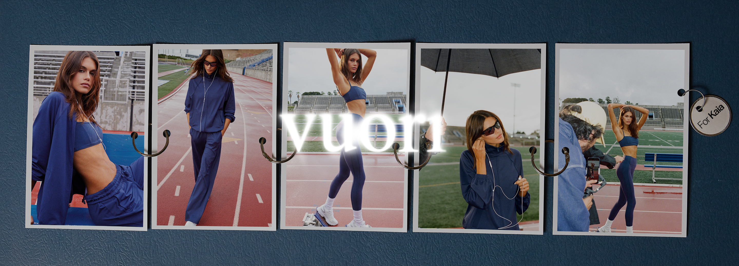 kaia gerber in vuori clothing