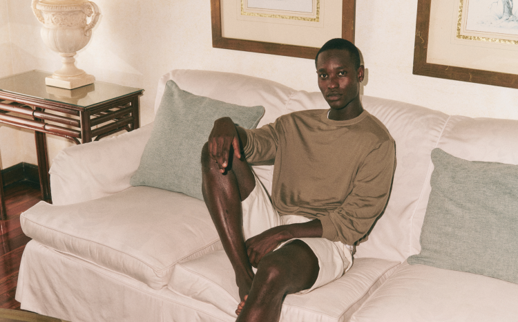 man wearing vuori clothing