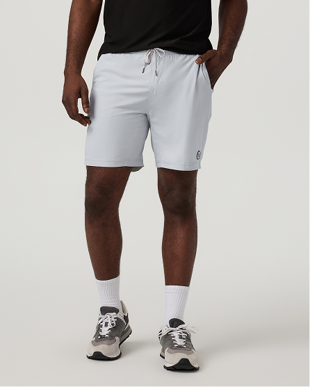 man wearing Kore Short in sky grey