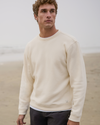 man wearing beach fleece