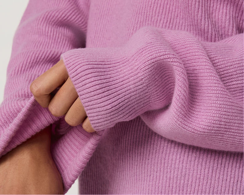 Émilie Cashmere OS Rib Crew 