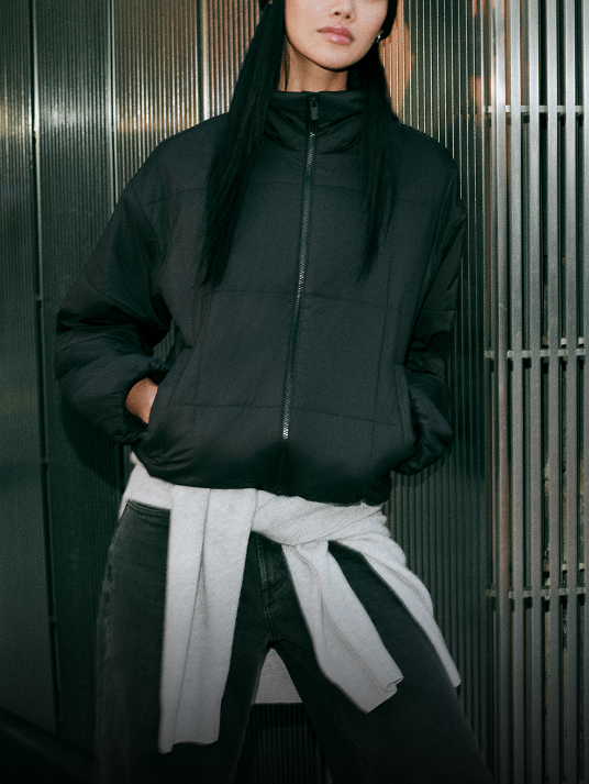 woman wearing vuori outerwear