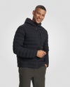 man wearing Steadfast Insulated Hooded Jacket in Black