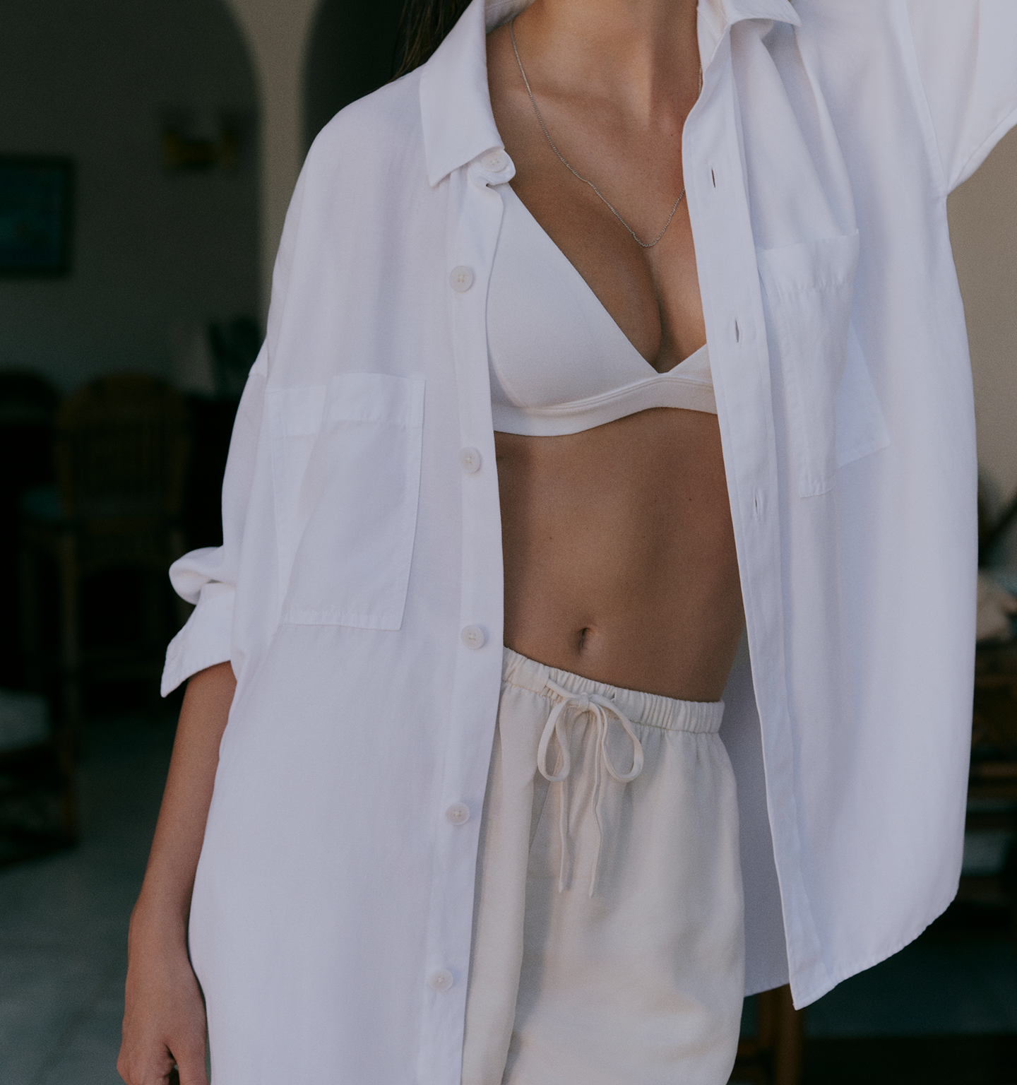 woman wearing vuori clothing