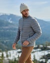 Man in steadfast insulated jacket