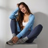 woman wearing dreamknit and blissblend form