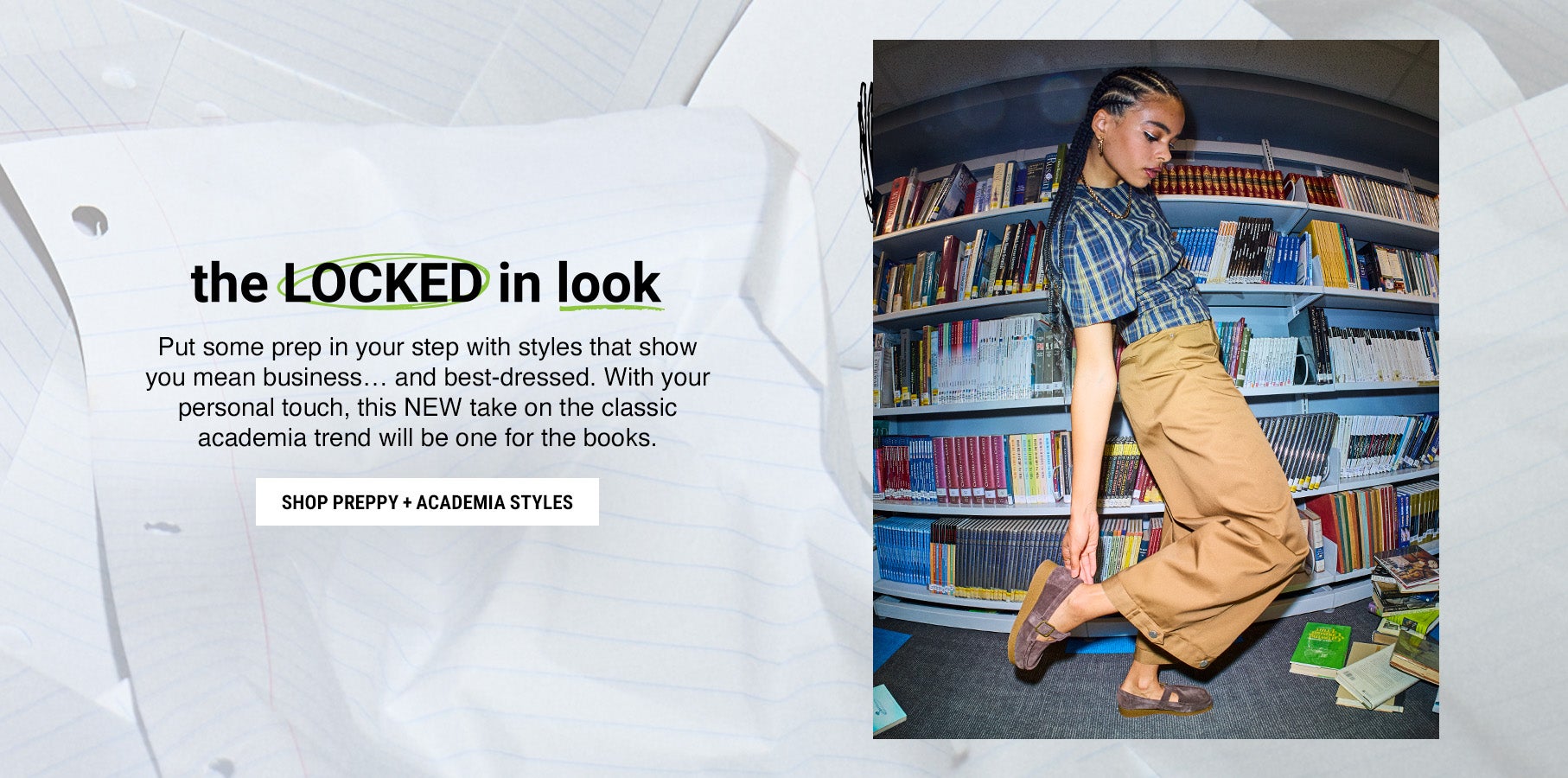 Put some prep in your step with styles that show you mean business. Shop preppy and academia styles for back to school.