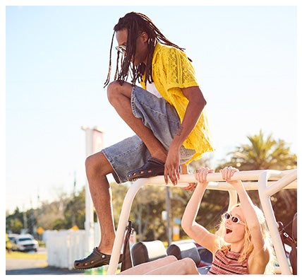 Slide into Sunshine. Shop Sandals and Clogs.
