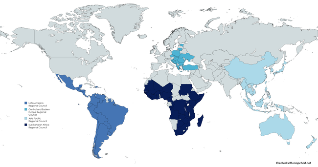 Asco Map Regional Councils - ASCO