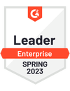 G2 Badge Spring 2023 Enterprise Leader