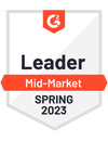 G2 Badge Spring 2023 Mid-Market Leader