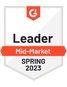 G2 Badge Spring 2023 Mid-Market Leader