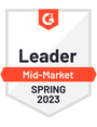 G2 Badge Spring 2023 Mid-Market Leader