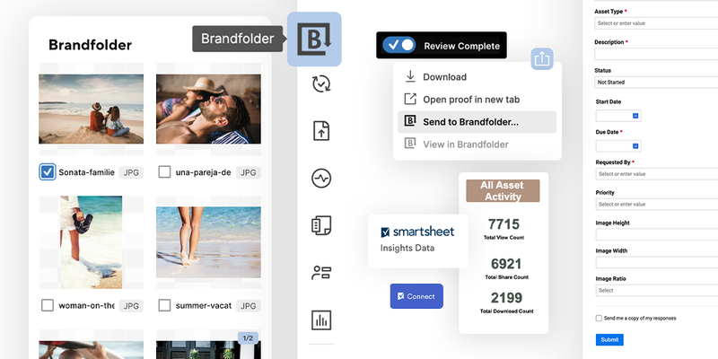 Smartsheet + Brandfolder