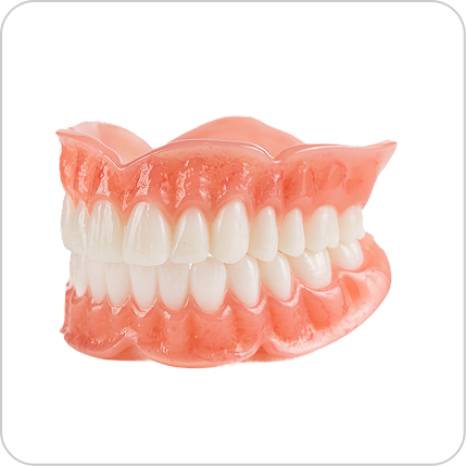 Alt Text: Aspen Dental Signature Elite full dentures featuring highly detailed, natural-looking teeth and gums.