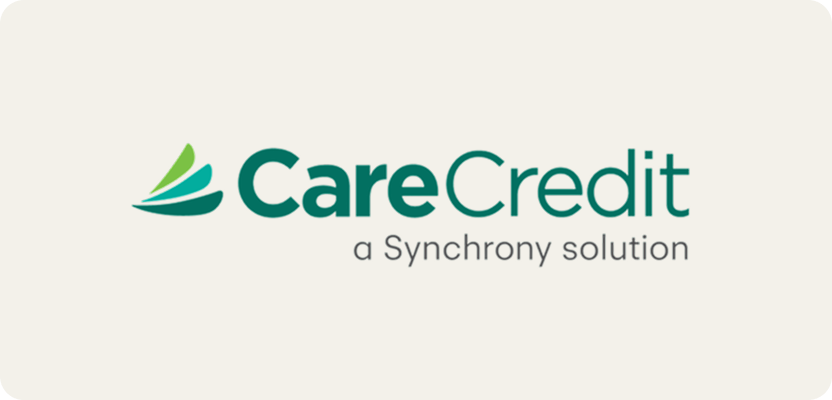 CareCredit healthcare financing logo, a Synchrony solution