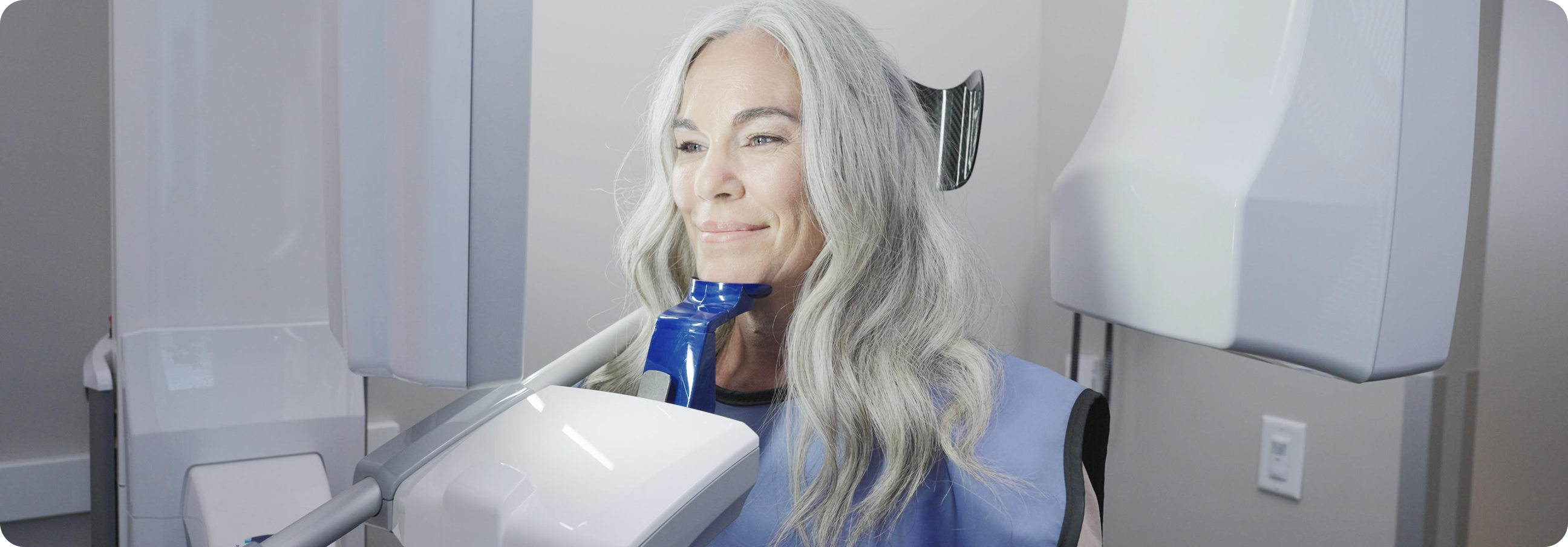 Patient undergoing a 3D dental scan as the first step of ClearChoice's Smile Design process
