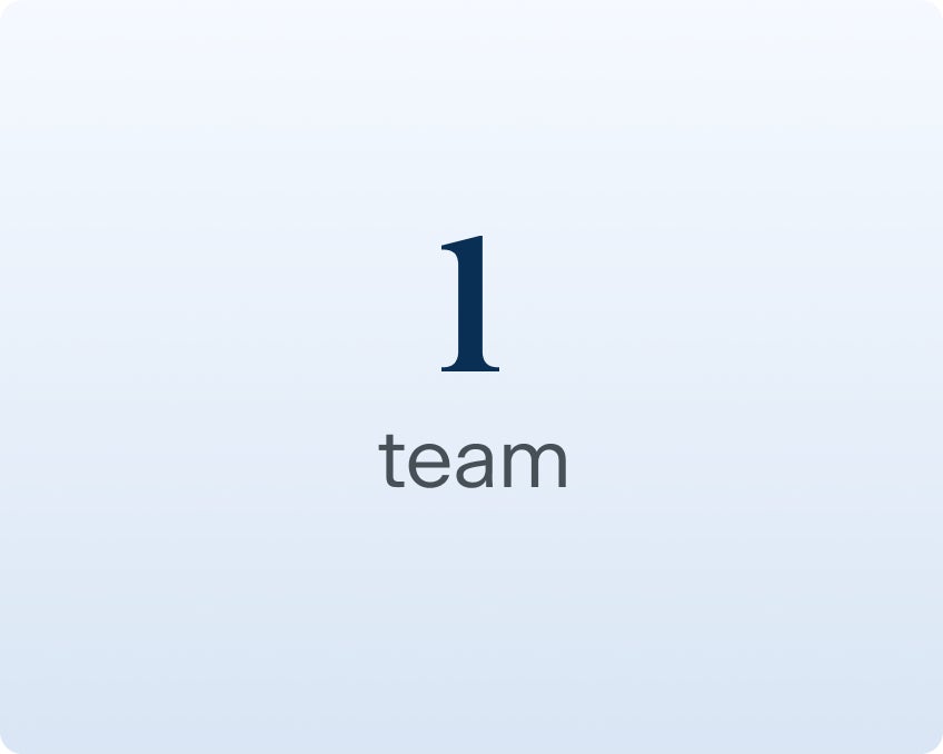 An image demonstrating ClearChoice's one team approach to cut costs while keeping quality up.