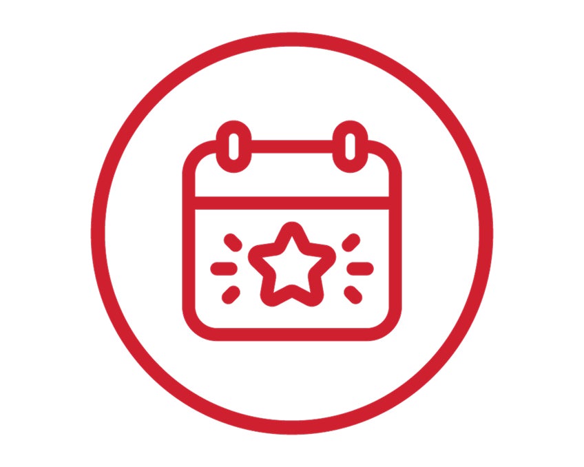 Red calendar icon