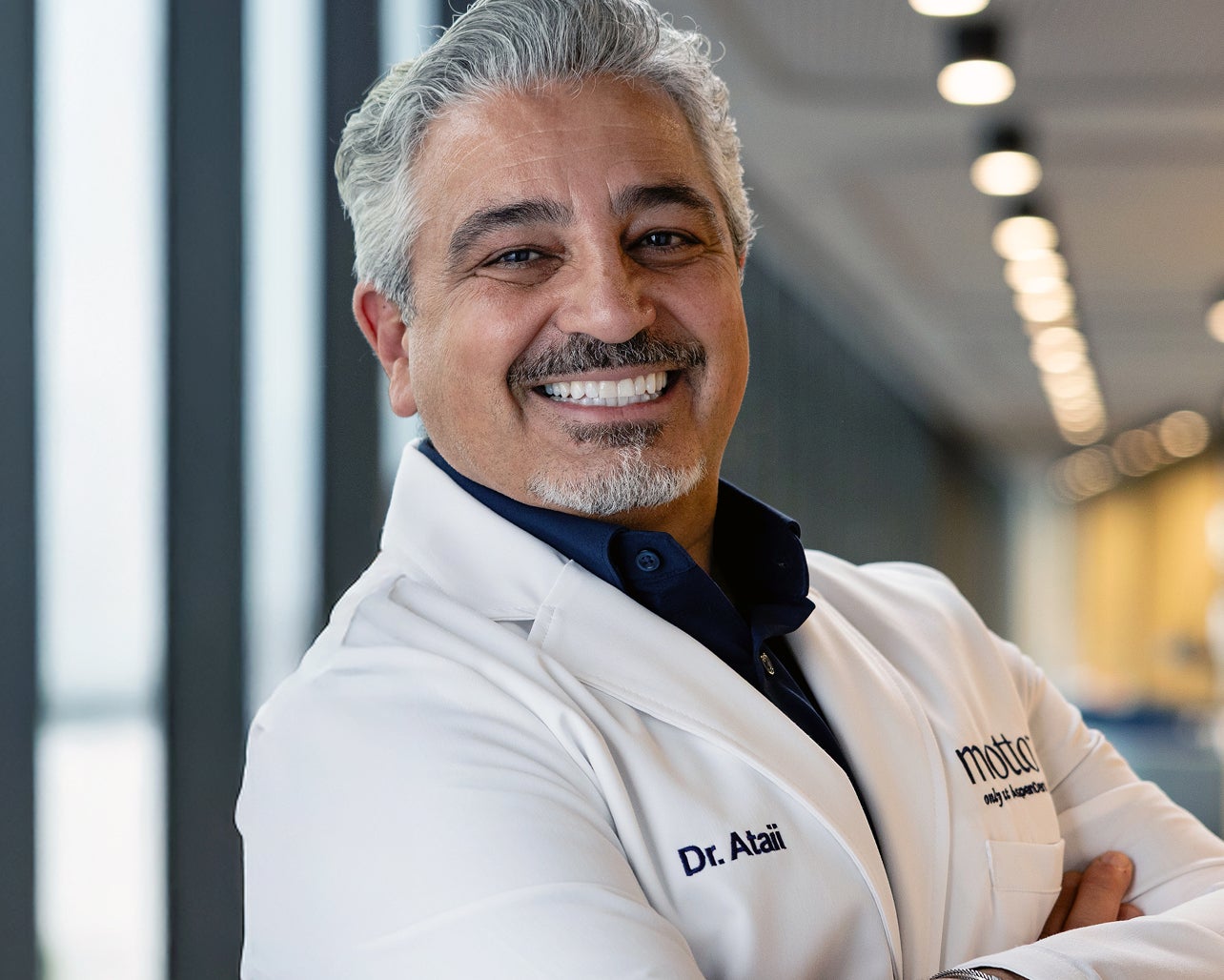 Portrait of Dr. Payam Ataii, clinical leader supporting clear aligner treatment and care at Motto