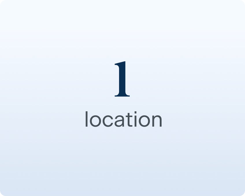 An image demonstrating ClearChoice's one location approach, allowing patients receive all parts of their implant treatment in one location.