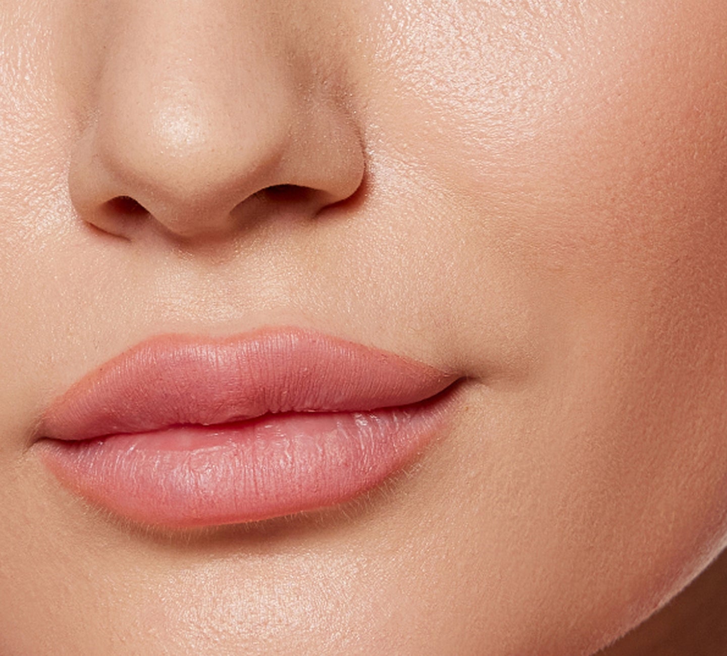Close-up of smooth, natural-looking lips after treatment at Chapter, highlighting lip filler near you for enhanced shape and volume.