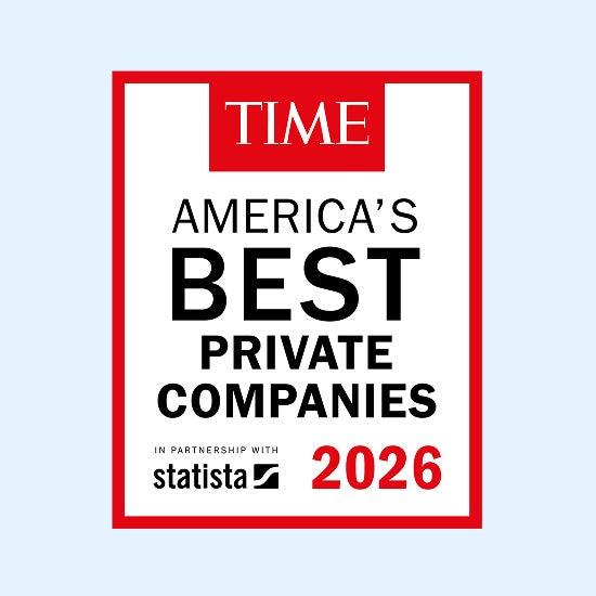 Time america's best private companies 2026 award logo