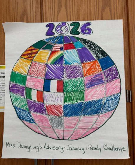 A colorful hand-drawn globe labeled 2026.