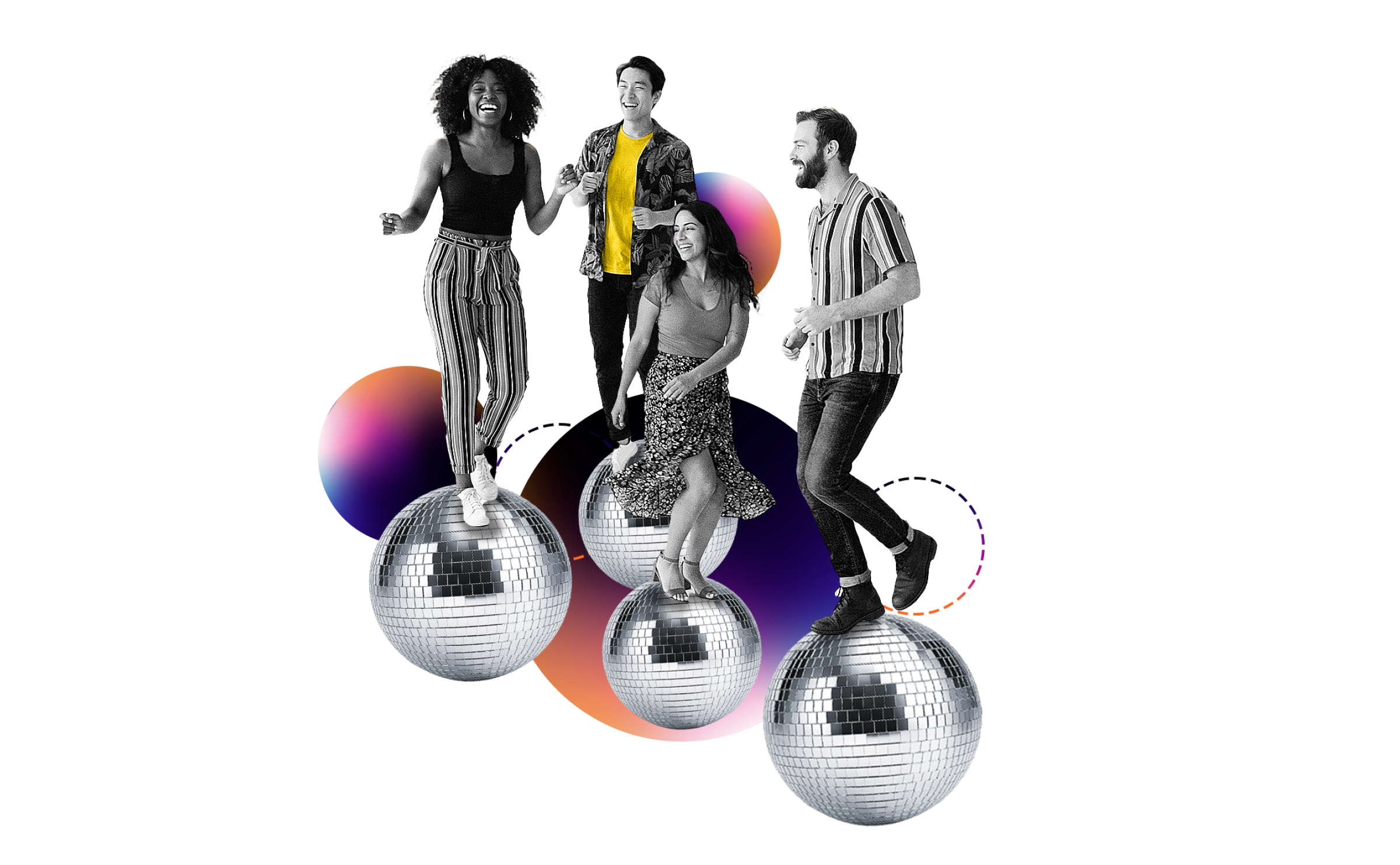 Community party collage