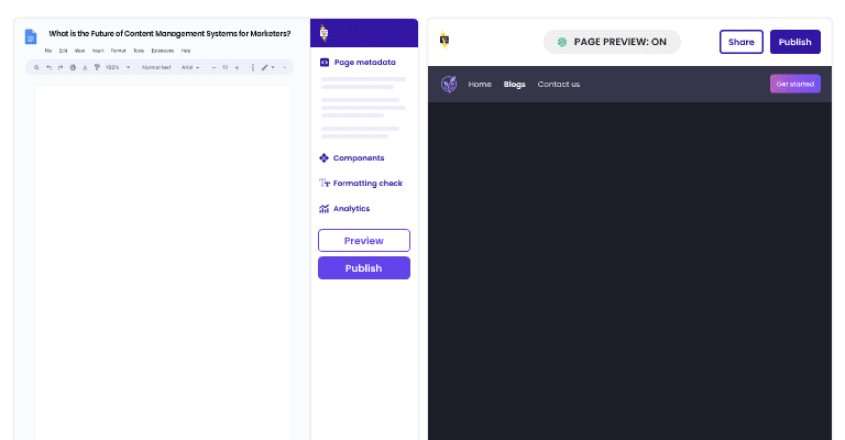 Pantheon Platform Content Publisher Preview