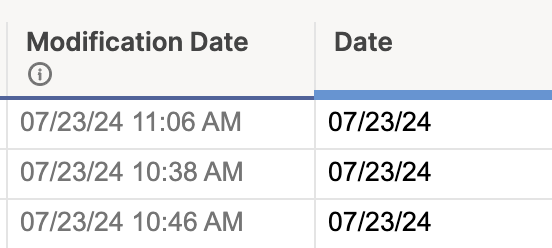 dateonly formula example