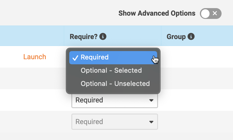 Source template settings require?