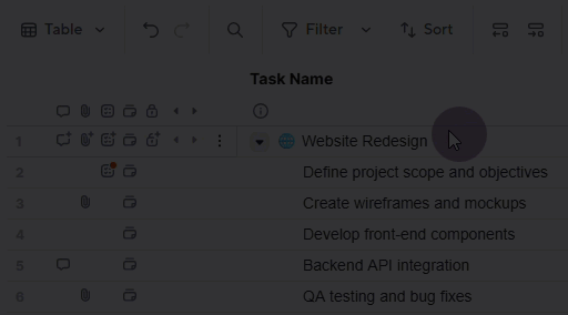 Hide hierarchy controls