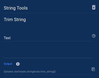 Trims whitespaces off the end of string